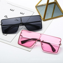 Conjoined lenses sun glasses Square one piece plat PC frame sunglasses oversized shades ocean lens